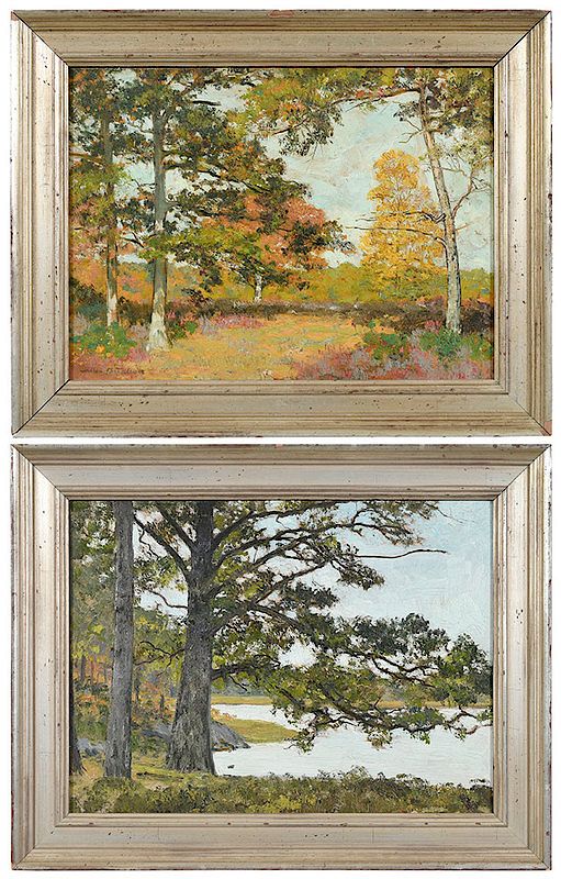 Appraisal: Allen Butler Talcott Old Lyme Connecticut - Pair of Paintings