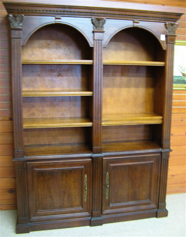 Appraisal: RENAISSANCE STYLE BOOKCASE ON CABINET Hamilton Heritage Collection American th