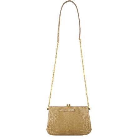 Appraisal: French Beige Alligator Afternoon Bag Estimate -