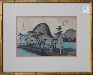 Appraisal: Japanese Woodblock Prints Hiroshige c Utagawa Hiroshige Japanese - 'Hiratsuka'