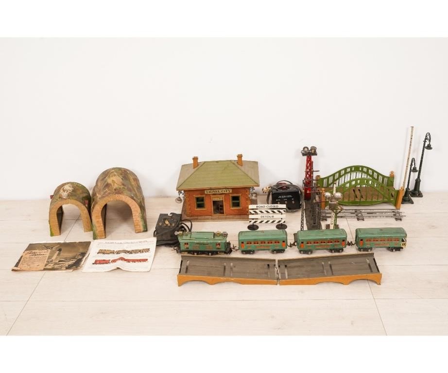 Appraisal: Assembled Lionel toy train and accessories to include various gauges