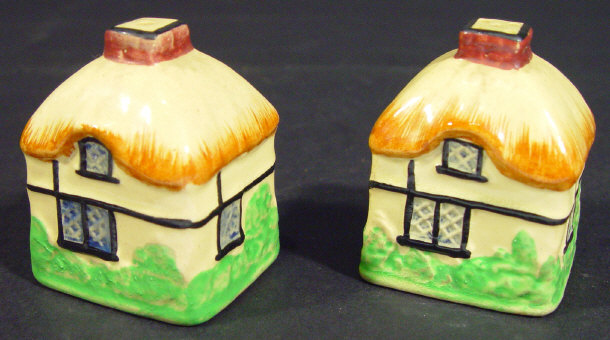 Appraisal: Pair of Goss Cottage Pottery salt and pepper shakers with