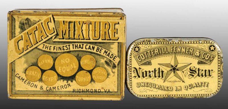 Appraisal: Lot of Tobacco Tins Description Includes one North Star flat