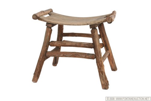 Appraisal: CEDAR FOOTSTOOL W x H x D