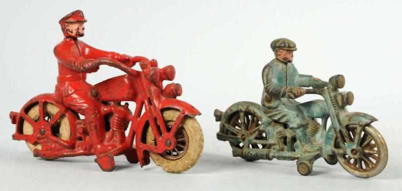 Appraisal: Lot of Hubley Harley Davidson Motorcycle Toys American Cast iron