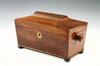 Appraisal: ENGLISH TEA CADDY - Early th c Mahogany rectangular Tea