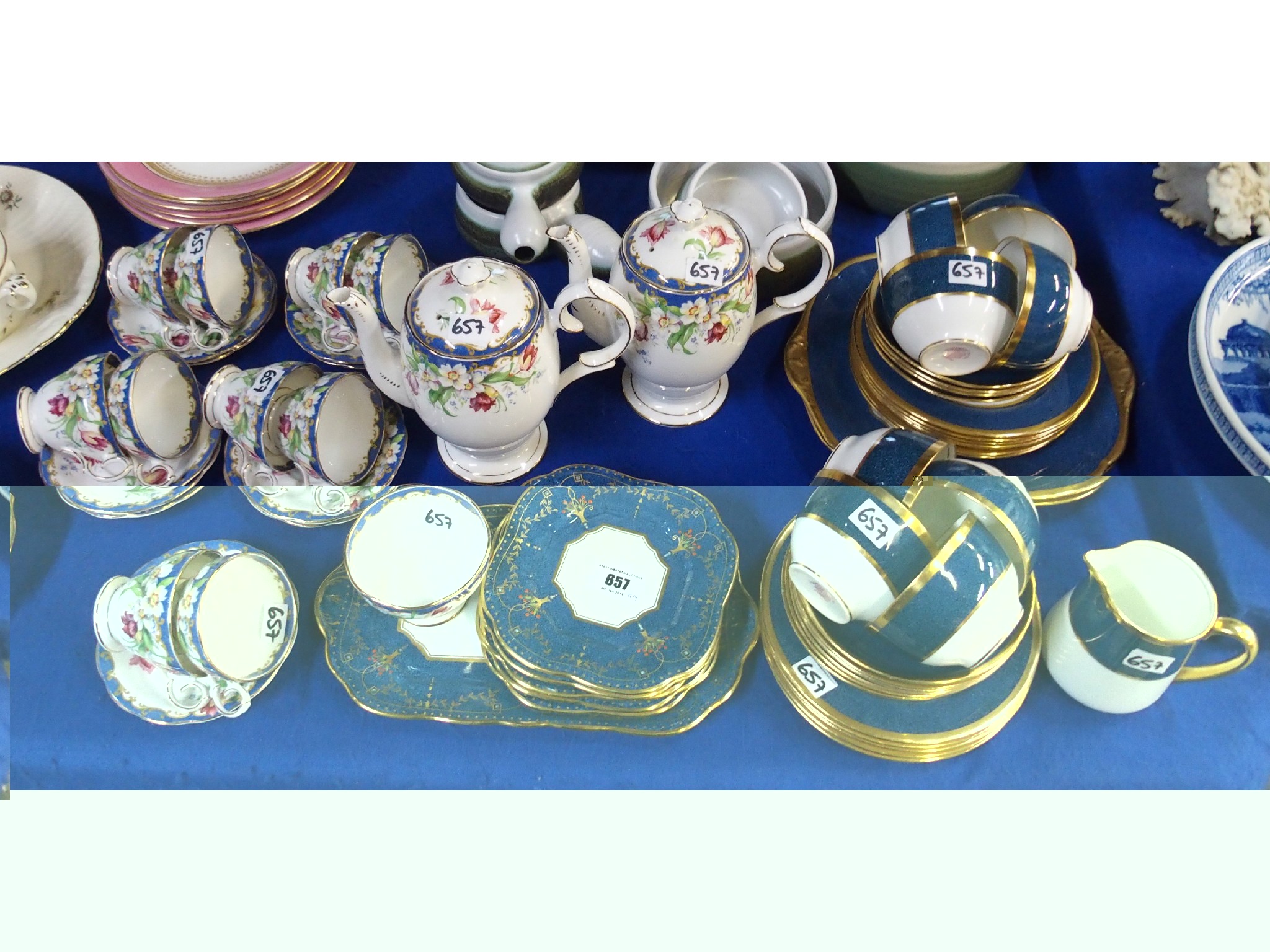 Appraisal: Lot comprising Bell China 'Narcissus' coffee wares to include two