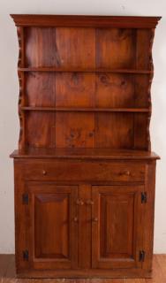 Appraisal: Pine Cupboard Circa s th Century china hutch or cupboard