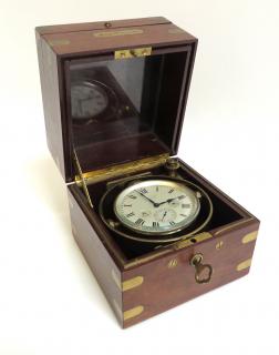 Appraisal: Waltham Marine Deck Clock Waltham Marine Deck Clock Gimbaled within