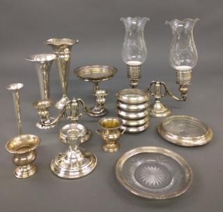 Appraisal: Weighted sterling silver Miscellaneous grouping of weighted sterling silver tableware