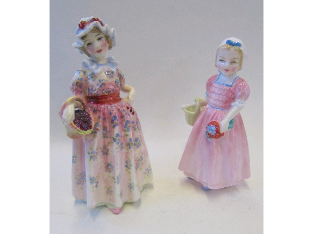 Appraisal: Two Royal Doulton figures 'Cerise' HN and 'Tinkle Bell' HN