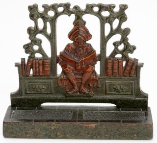 Appraisal: JUDD IRON BOOKEND C JUDD IRON BOOKEND C H W