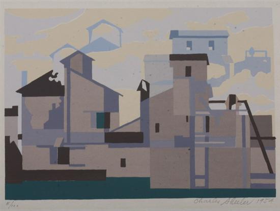 Appraisal: CHARLES SHEELER American - ARCHITECTURAL CADENCE signed dated and numbered