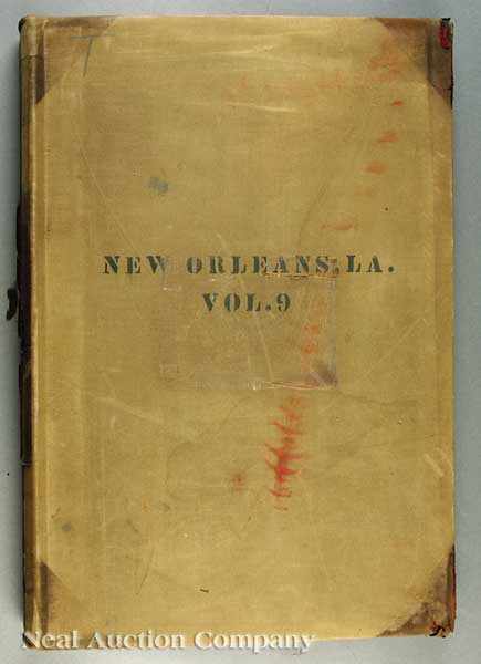 Appraisal: Antique Insurance Map Folios of New Orleans Insurance Maps of