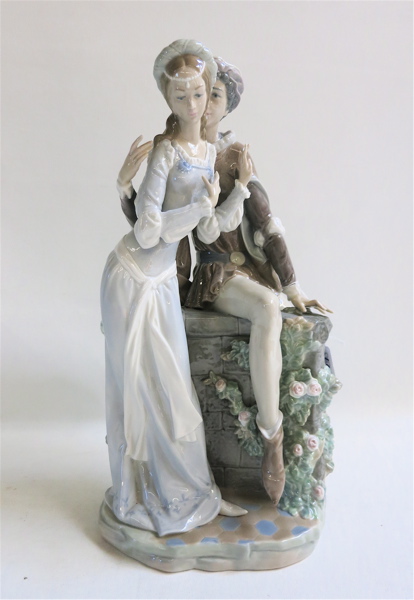 Appraisal: LLADRO LOVERS FROM VERONA SCULPTURE of soft paste porcelain Salvador