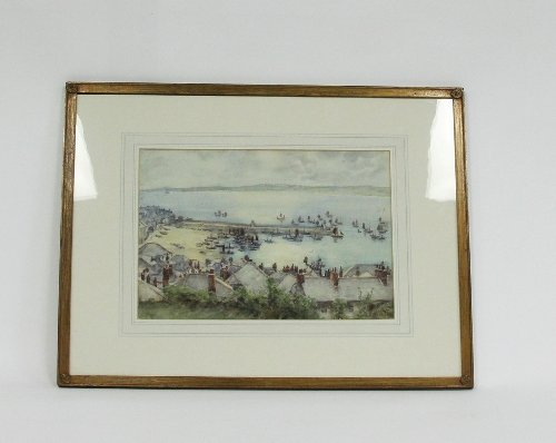 Appraisal: G F Nicholls Morning St Ives signed watercolour cm x