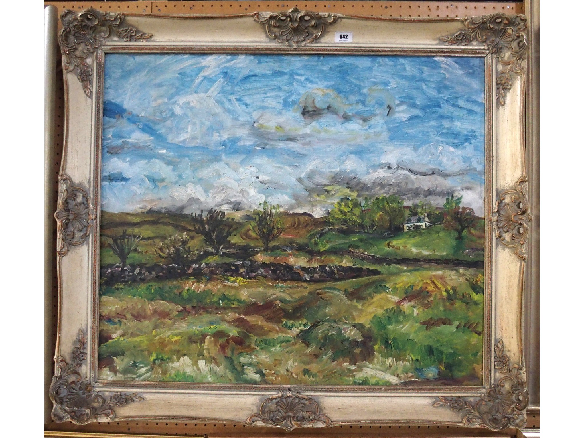 Appraisal: ELEANOR HOPE-HENDERSON Fields and Sky oil on board