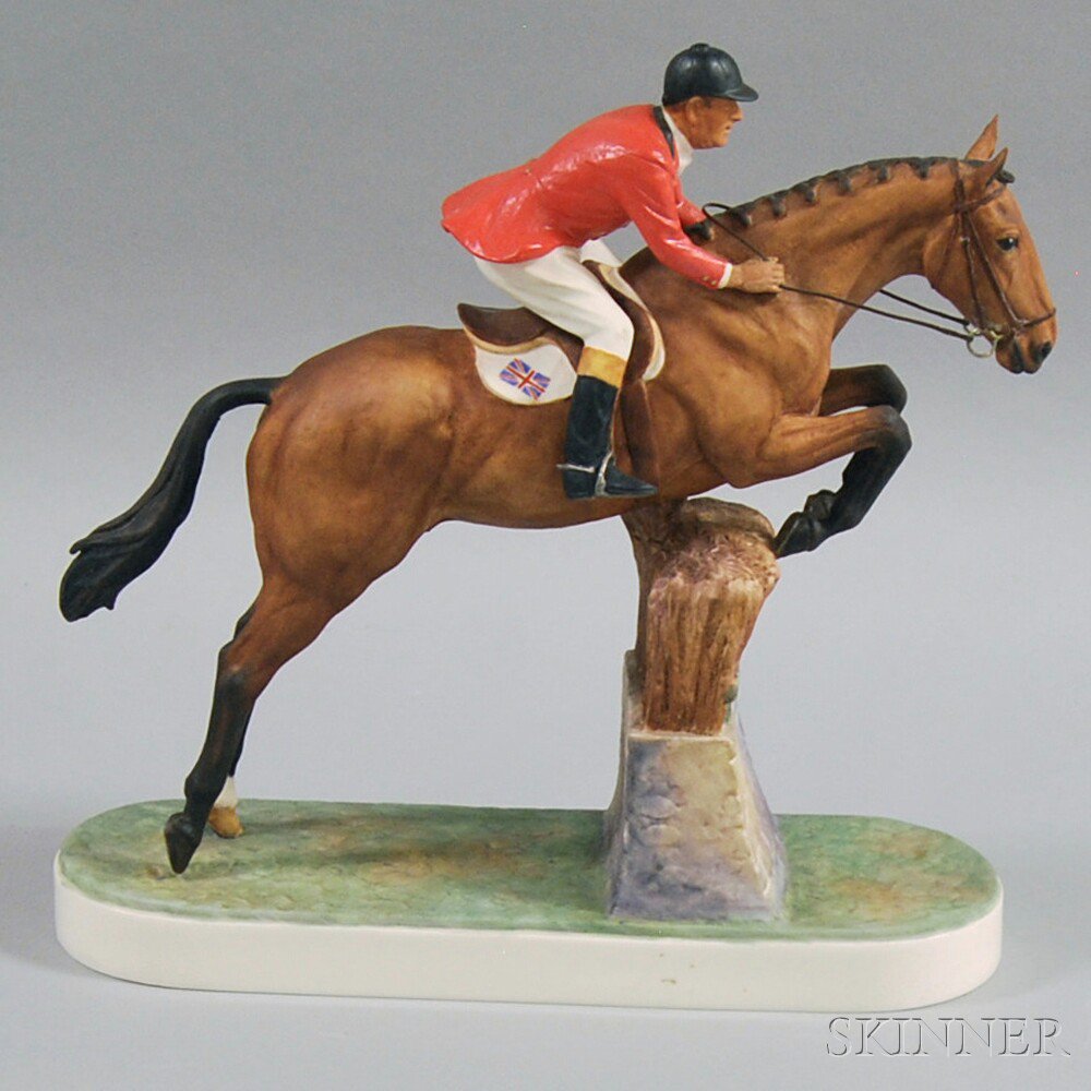 Appraisal: Royal Worcester Foxhunter Figure th century designed by Doris Linder