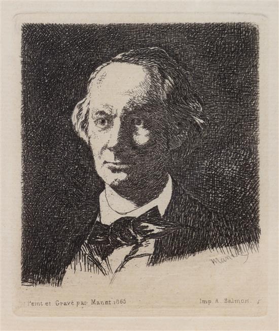 Appraisal: Sale Lot Edouard Manet French - Portrait Charles Baudelaire de