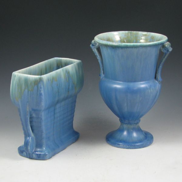 Appraisal: Lot of two Roseville Tourmaline vases including a - vase