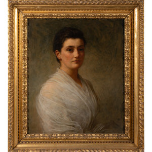 Appraisal: Louisa Starr-Canziani British - Portrait of Elewin Kinglake oil on