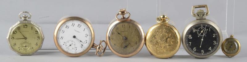 Appraisal: B Lot of Pocket Watches Including - K Gold Filled