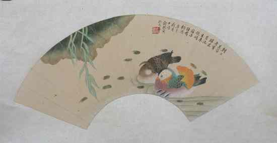 Appraisal: AFTER YU ZHIZHEN Chinese - MANDARIN DUCK two ink and