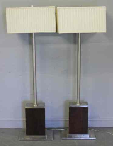 Appraisal: Pair of Deco Style Floor Lamps From a Blairstown NJ