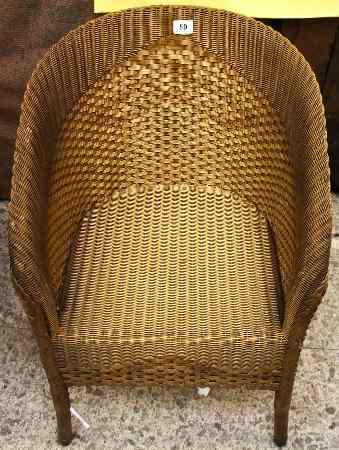 Appraisal: A W Lusty and Sons Lloyd Loom Chair and Matching