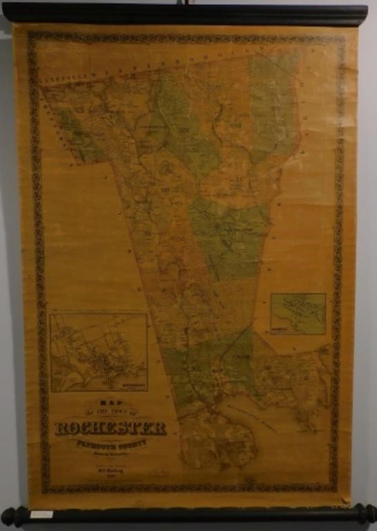 Appraisal: HF WALLING ROLL UP MAP OF THE TOWN OF ROCHESTER