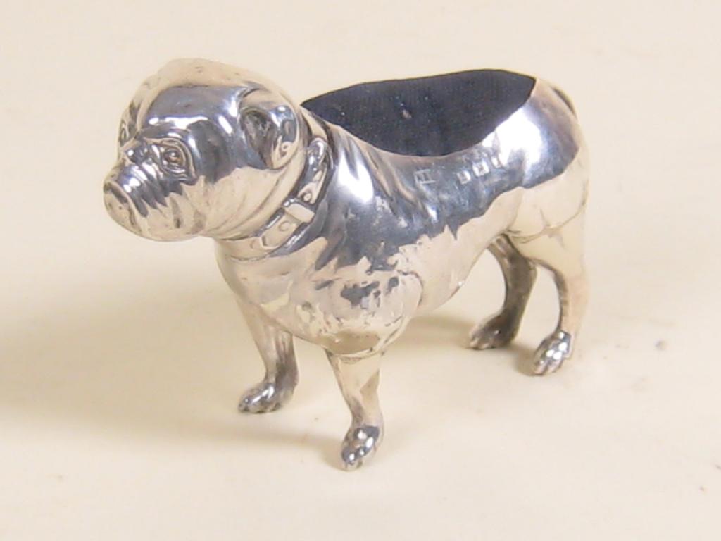 Appraisal: An Edward VII Bulldog Pin Cushion Birmingham