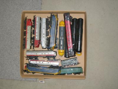 Appraisal: Nine playworn locomotives by Triang and Hornby included - -