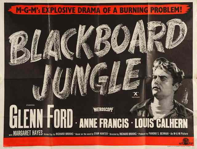 Appraisal: BLACKBOARD JUNGLE MGM drama starring Glenn Ford British quad x