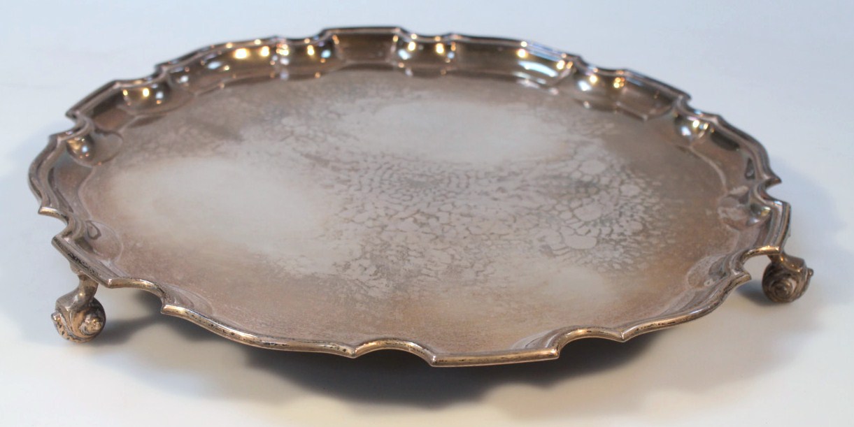 Appraisal: An Elizabeth II silver salver by Wakely Wheeler the circular