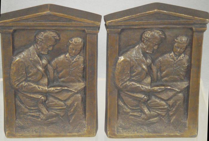 Appraisal: Lincoln Book Ends produced exclusively for Decorative Arts League th