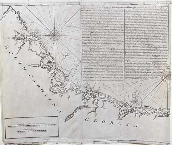 Appraisal: Early Sea Islands map South Carolina and Georgia coast London