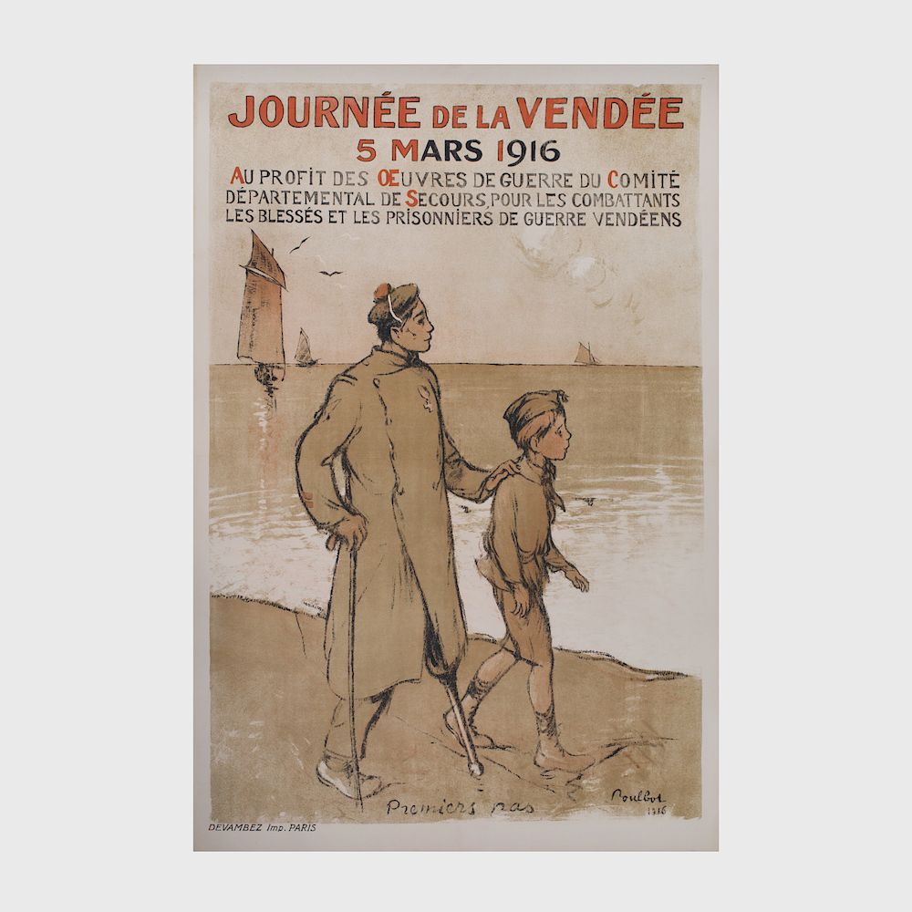 Appraisal: Francisque Poulbot - Journ e de la Vend e Lithographic