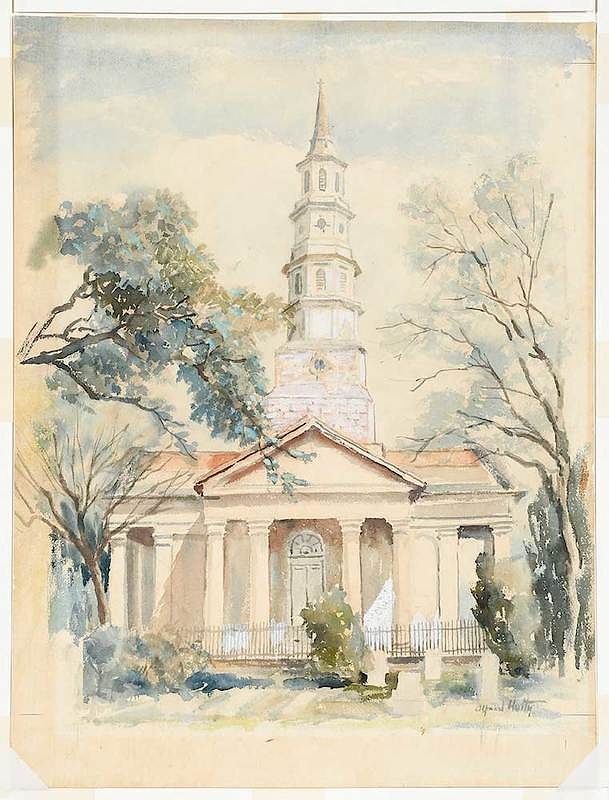 Appraisal: Alfred Heber Hutty South Carolina - Old St Phillips circa