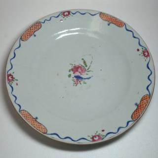 Appraisal: th C Chinese Famille Rose Dish From the ex collection