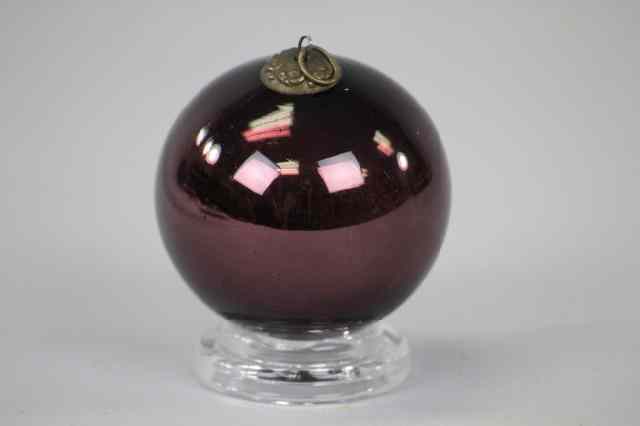 Appraisal: AMETHYST KUGEL Early German kugel ball in amethyst with baroque