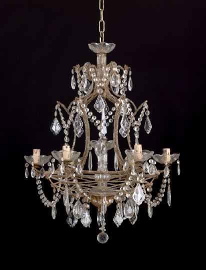 Appraisal: Pair of Northern European Six-Light Chandeliers early th century each