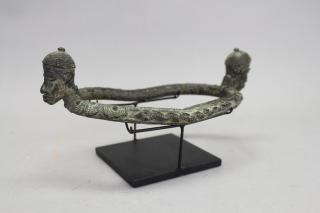 Appraisal: LOBI GAN BRONZE ANKLET BURKINA FASO TH C L X