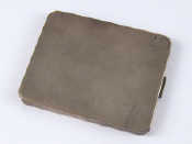 Appraisal: A Danish standard silver cigarette case with engine turned finish