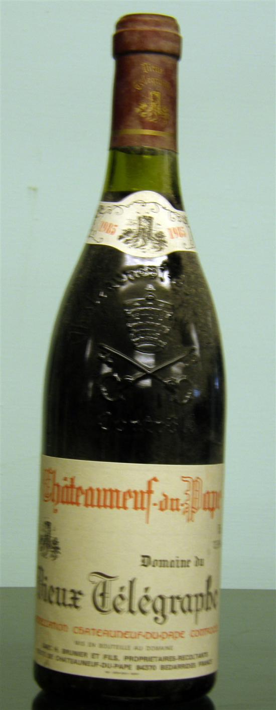 Appraisal: Chateauneuf-du-Pape Domaine du Vieux Telegraphe Chateauneuf-du-Pape bottles PROVENANCE Part of