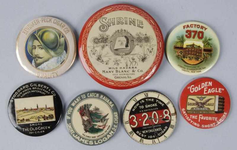 Appraisal: Lot of Cigar Advertising Pocket Mirrors Description to s Nice