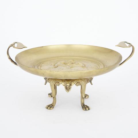 Appraisal: French Neo-Grec Gilt Bronze Tazza by Henri Picard Paris th