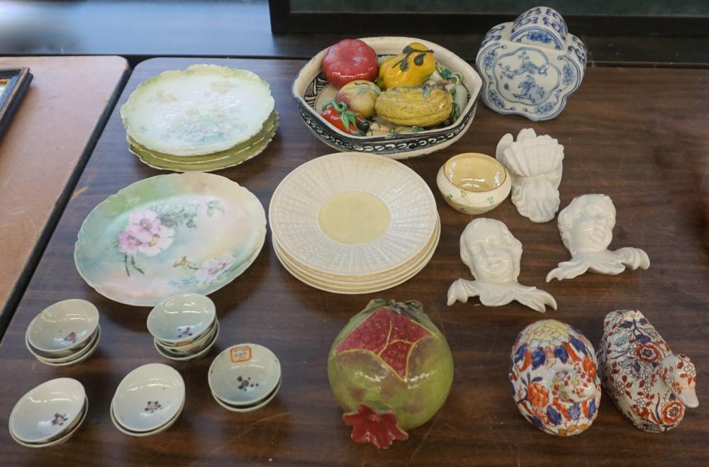 Appraisal: GROUP OF ASSORTED CONTINENTAL AND ASIAN PORCELAIN TABLE ARTICLESGroup of