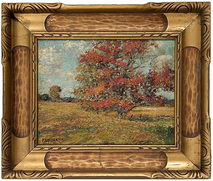 Appraisal: VIVID AUTUMN BY DAVID BURLIUK RUSSIAN - oil on board