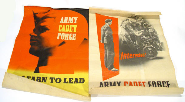 Appraisal: Two World War II Military Army Cadet Force recruitment posters