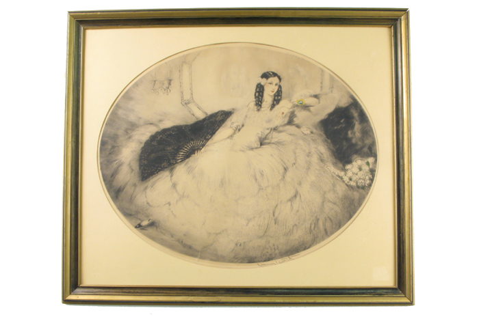 Appraisal: LOUIS ICART American - An original etching and aquatint titled